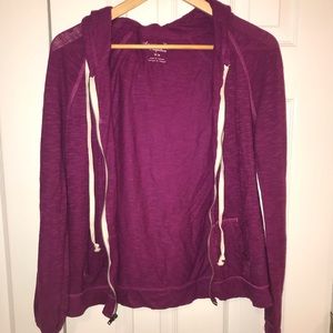 American Eagle Lightweight Zip Up Jacket Hoodie